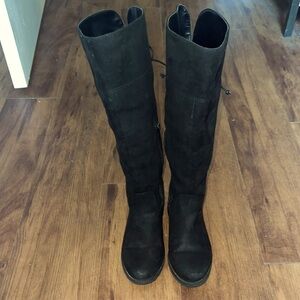 Black high boots